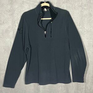 Under Armour- Navy Blue -Fleece 1/4 Zip Pullover- Large